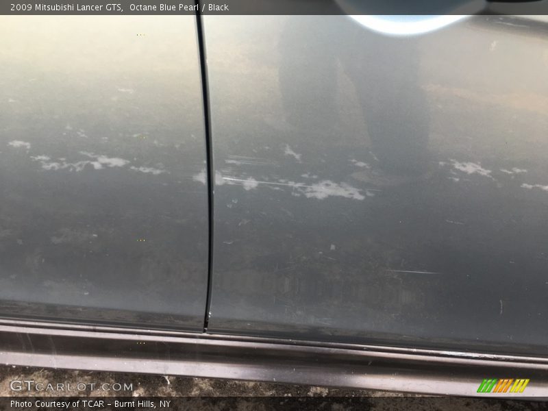 Octane Blue Pearl / Black 2009 Mitsubishi Lancer GTS