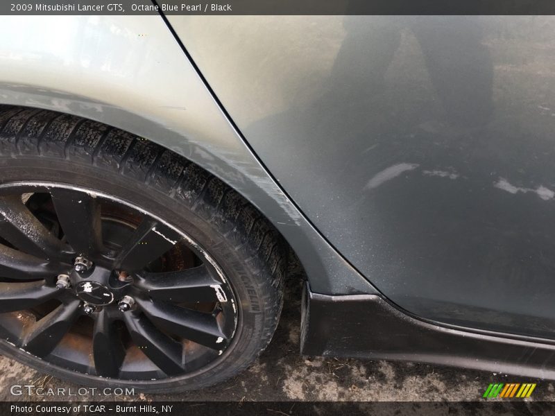 Octane Blue Pearl / Black 2009 Mitsubishi Lancer GTS