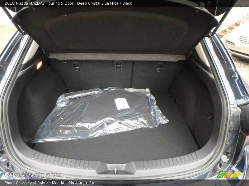 Deep Crystal Blue Mica / Black 2018 Mazda MAZDA3 Touring 5 Door