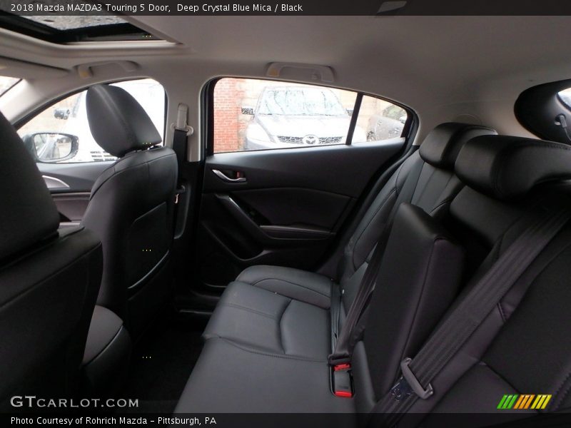 Deep Crystal Blue Mica / Black 2018 Mazda MAZDA3 Touring 5 Door