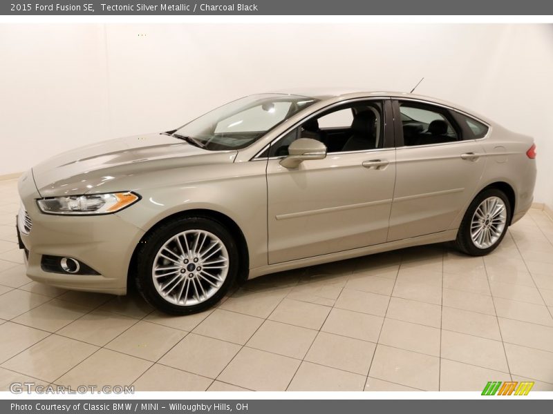 Tectonic Silver Metallic / Charcoal Black 2015 Ford Fusion SE