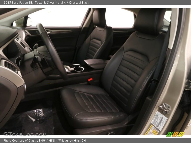 Tectonic Silver Metallic / Charcoal Black 2015 Ford Fusion SE