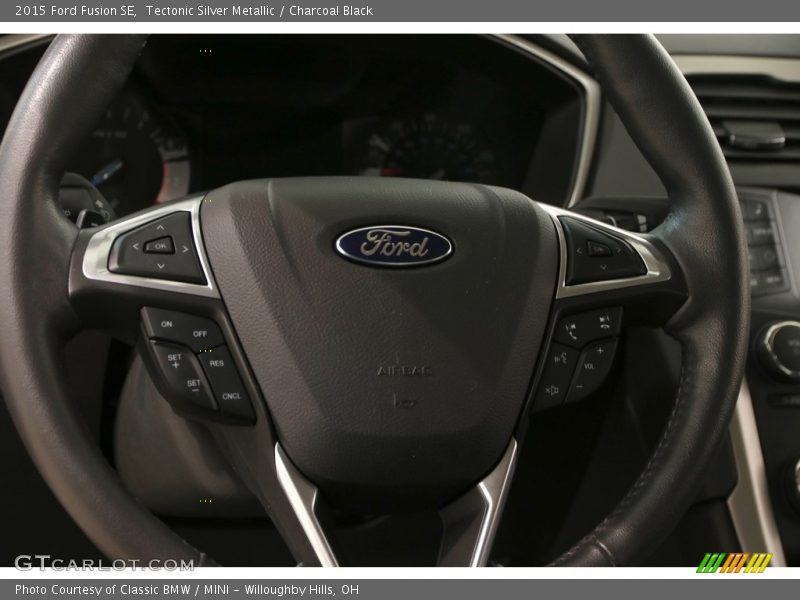 Tectonic Silver Metallic / Charcoal Black 2015 Ford Fusion SE