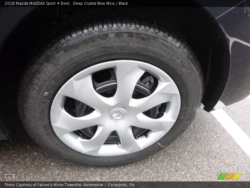 Deep Crystal Blue Mica / Black 2018 Mazda MAZDA3 Sport 4 Door