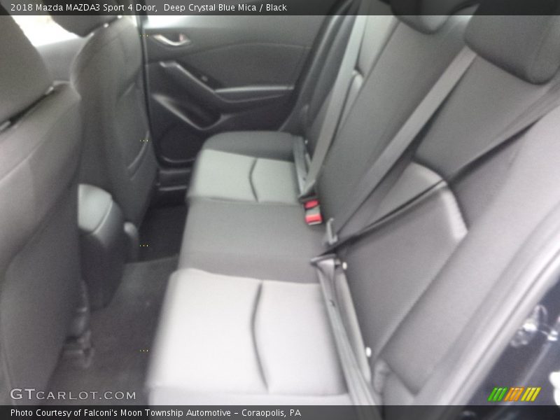 Deep Crystal Blue Mica / Black 2018 Mazda MAZDA3 Sport 4 Door