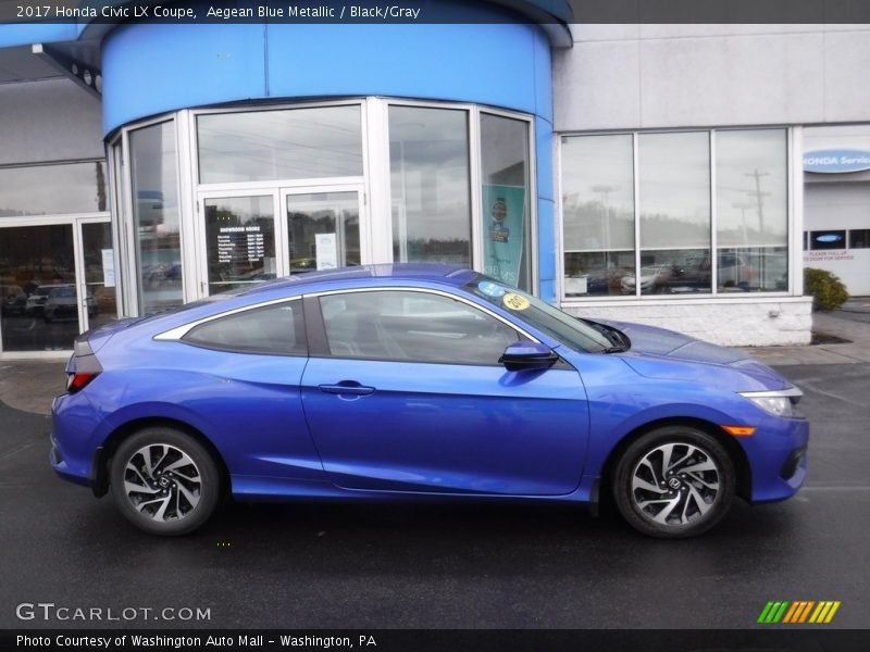  2017 Civic LX Coupe Aegean Blue Metallic