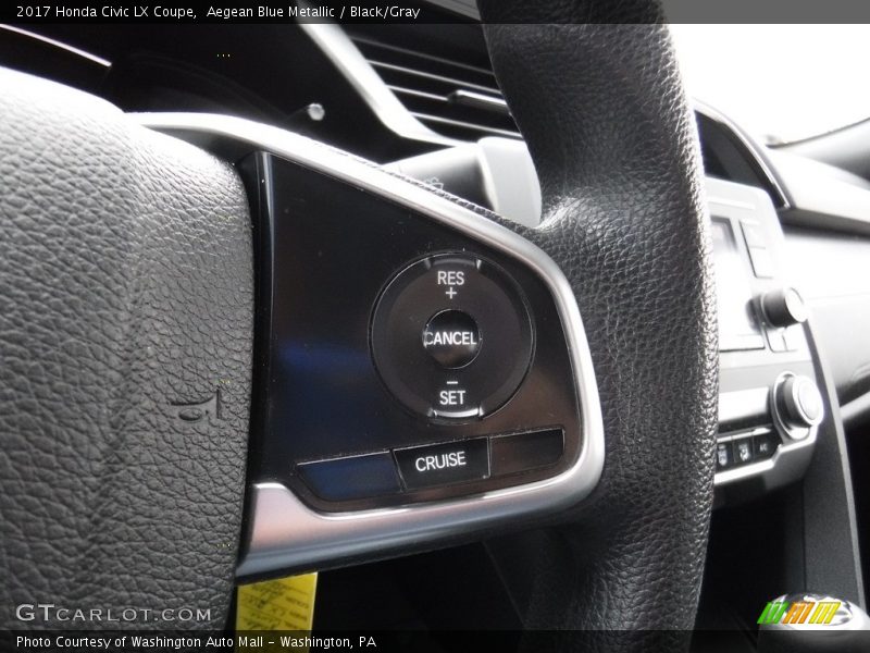 Controls of 2017 Civic LX Coupe