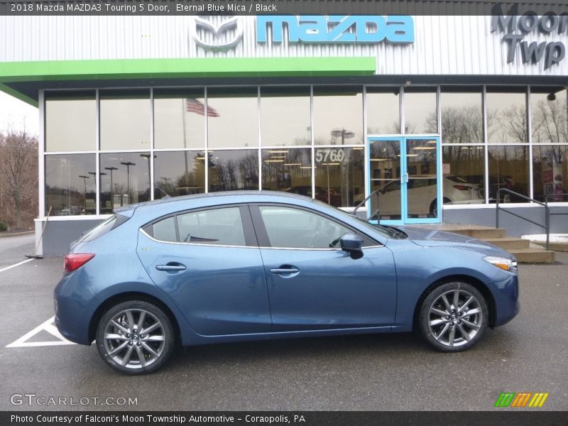 Eternal Blue Mica / Black 2018 Mazda MAZDA3 Touring 5 Door
