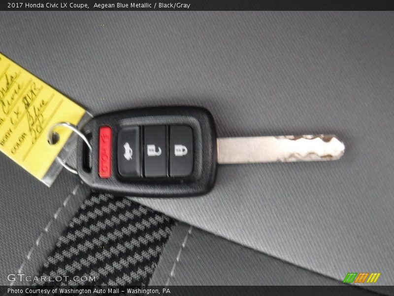 Keys of 2017 Civic LX Coupe