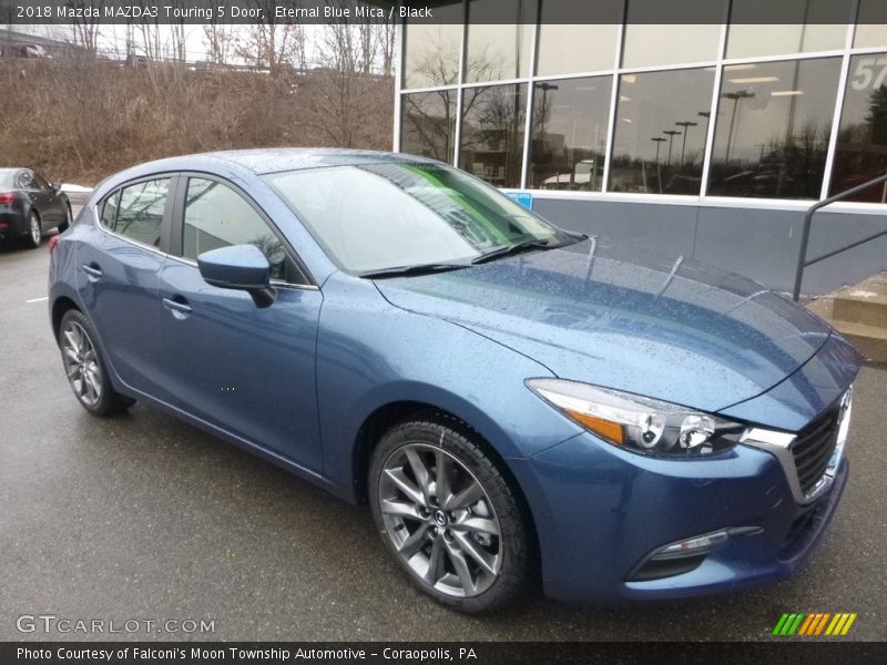 Eternal Blue Mica / Black 2018 Mazda MAZDA3 Touring 5 Door
