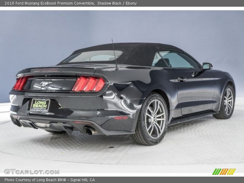 Shadow Black / Ebony 2016 Ford Mustang EcoBoost Premium Convertible