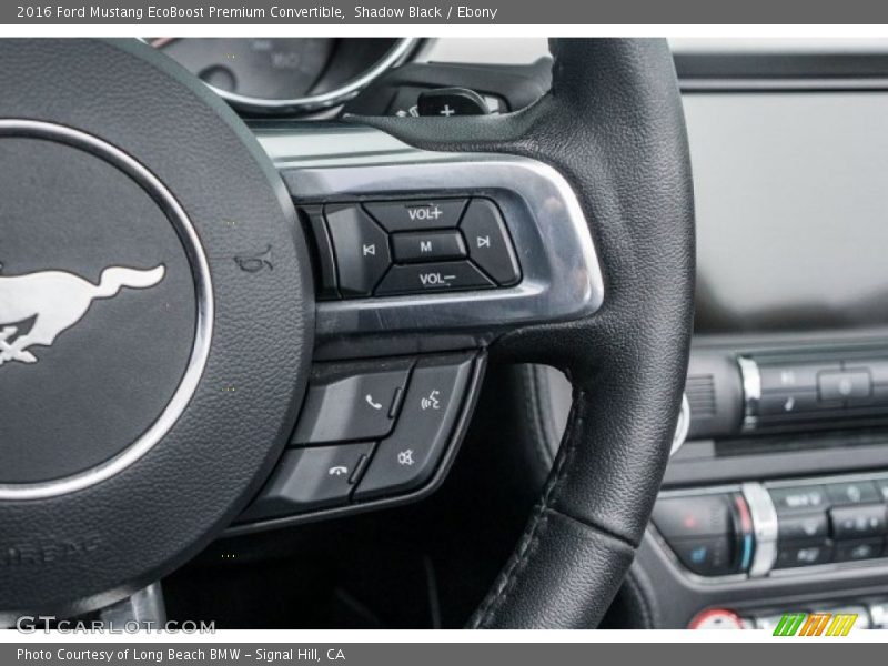 Shadow Black / Ebony 2016 Ford Mustang EcoBoost Premium Convertible