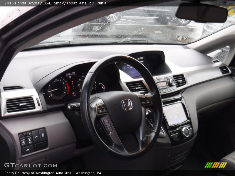 Smoky Topaz Metallic / Truffle 2016 Honda Odyssey EX-L