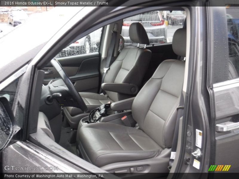 Smoky Topaz Metallic / Truffle 2016 Honda Odyssey EX-L