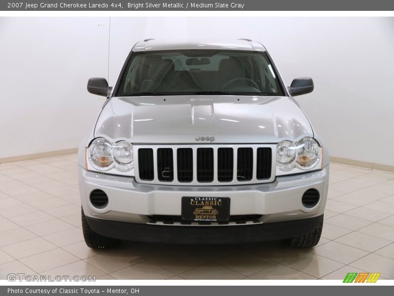 Bright Silver Metallic / Medium Slate Gray 2007 Jeep Grand Cherokee Laredo 4x4