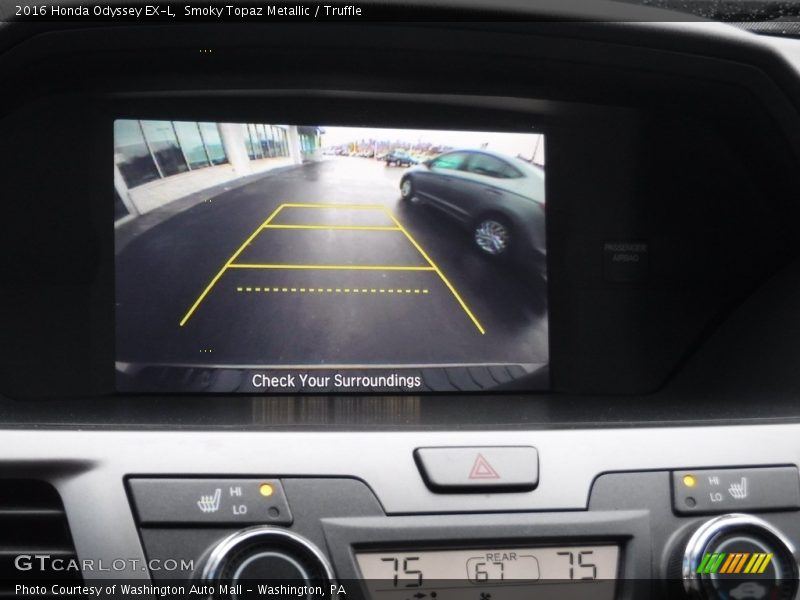 Smoky Topaz Metallic / Truffle 2016 Honda Odyssey EX-L