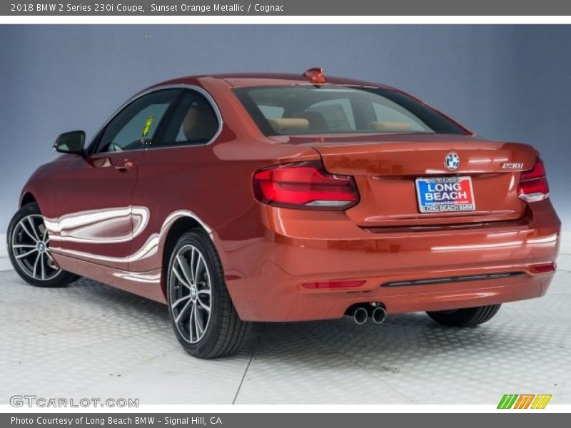 Sunset Orange Metallic / Cognac 2018 BMW 2 Series 230i Coupe