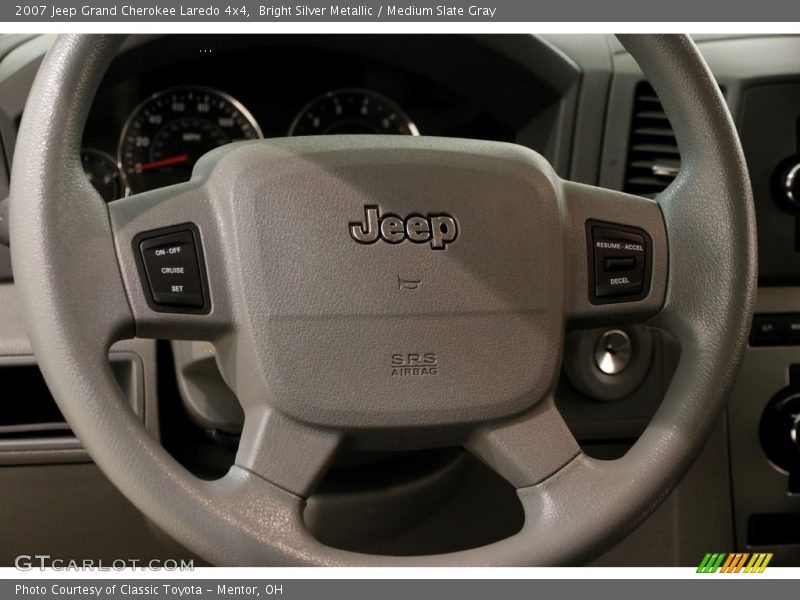 Bright Silver Metallic / Medium Slate Gray 2007 Jeep Grand Cherokee Laredo 4x4