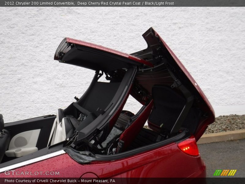 Deep Cherry Red Crystal Pearl Coat / Black/Light Frost 2012 Chrysler 200 Limited Convertible