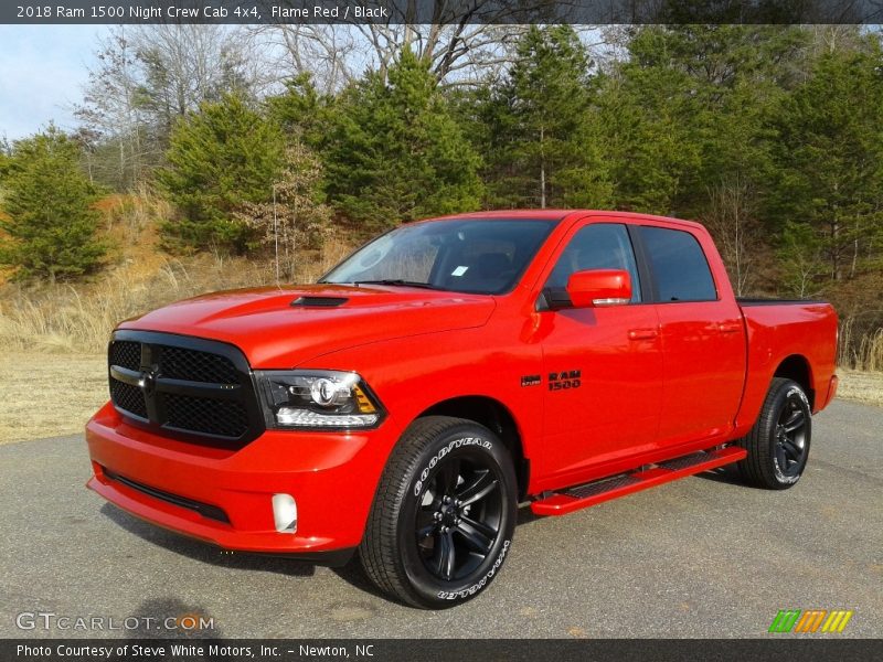 Flame Red / Black 2018 Ram 1500 Night Crew Cab 4x4
