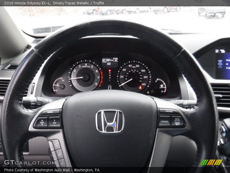 Smoky Topaz Metallic / Truffle 2016 Honda Odyssey EX-L