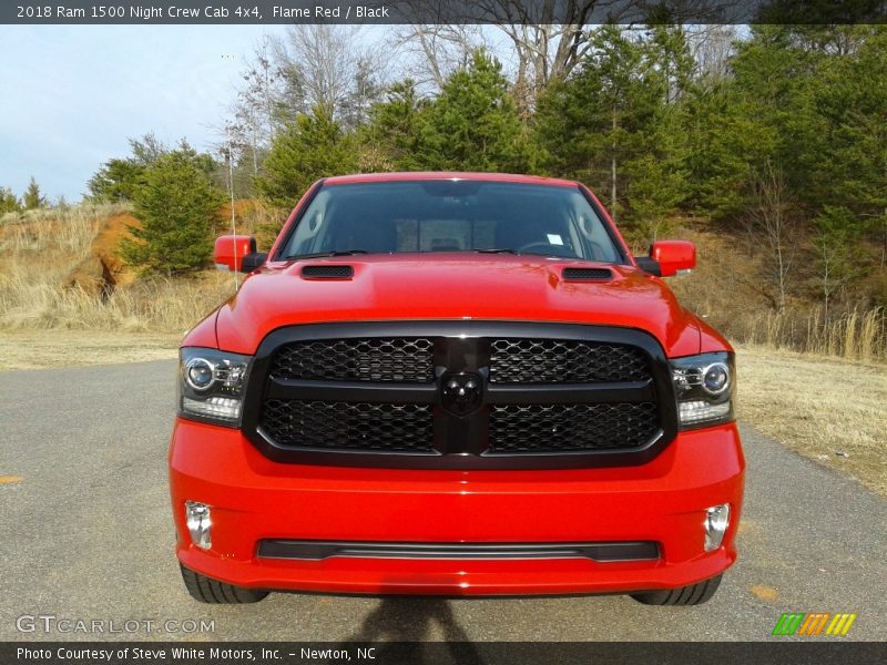 Flame Red / Black 2018 Ram 1500 Night Crew Cab 4x4