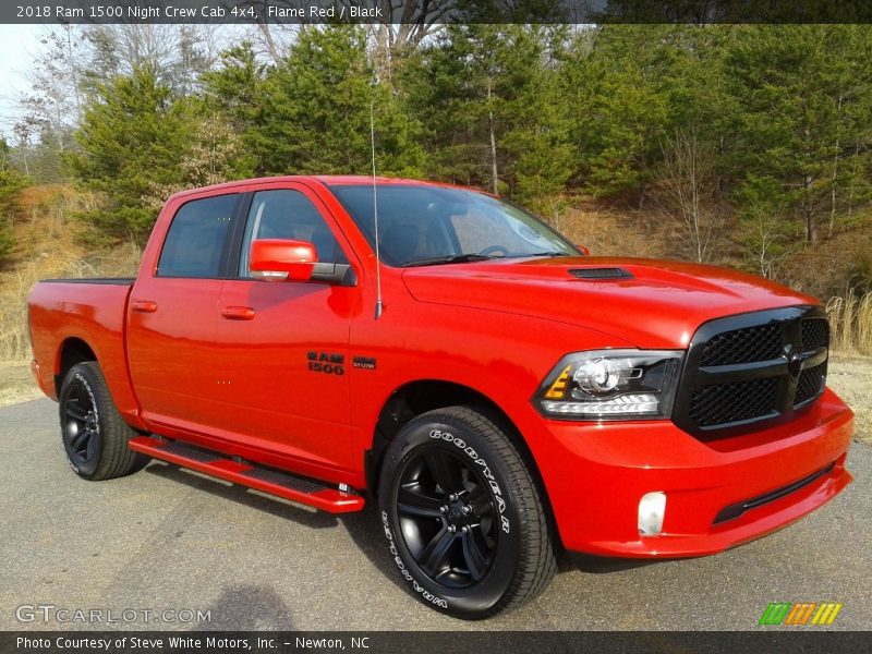 Flame Red / Black 2018 Ram 1500 Night Crew Cab 4x4