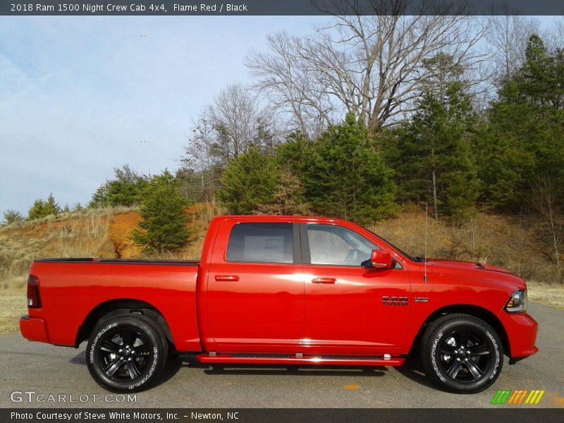 Flame Red / Black 2018 Ram 1500 Night Crew Cab 4x4