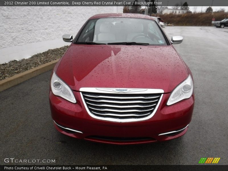 Deep Cherry Red Crystal Pearl Coat / Black/Light Frost 2012 Chrysler 200 Limited Convertible