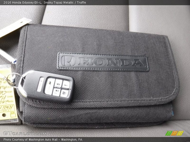 Smoky Topaz Metallic / Truffle 2016 Honda Odyssey EX-L