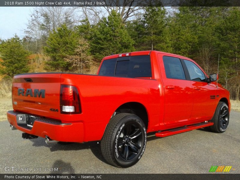 Flame Red / Black 2018 Ram 1500 Night Crew Cab 4x4