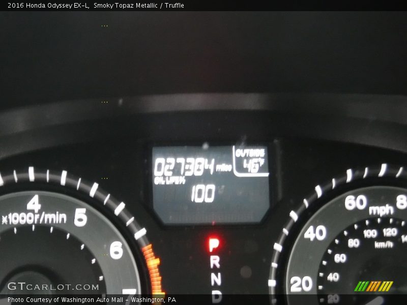 Smoky Topaz Metallic / Truffle 2016 Honda Odyssey EX-L