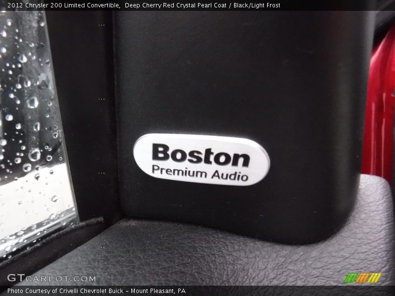 Deep Cherry Red Crystal Pearl Coat / Black/Light Frost 2012 Chrysler 200 Limited Convertible