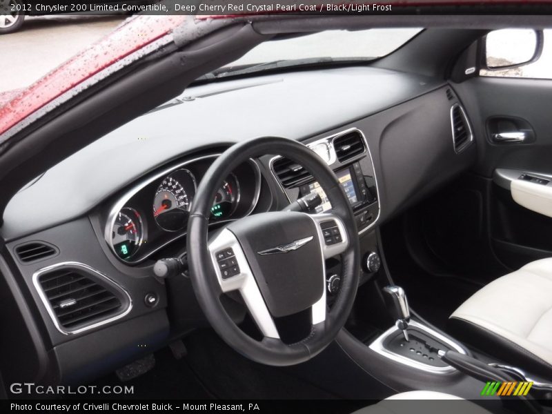 Deep Cherry Red Crystal Pearl Coat / Black/Light Frost 2012 Chrysler 200 Limited Convertible