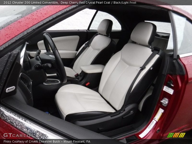 Deep Cherry Red Crystal Pearl Coat / Black/Light Frost 2012 Chrysler 200 Limited Convertible