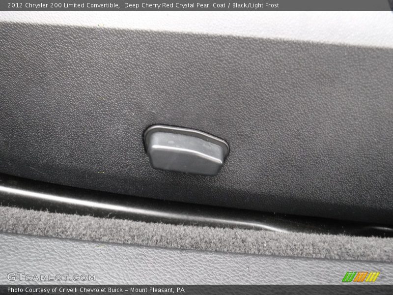 Deep Cherry Red Crystal Pearl Coat / Black/Light Frost 2012 Chrysler 200 Limited Convertible