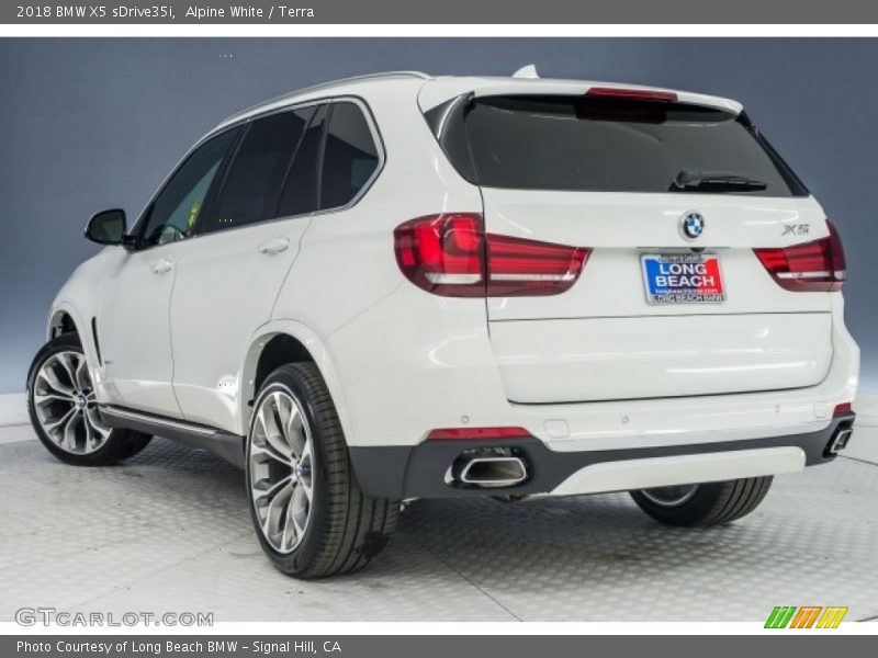 Alpine White / Terra 2018 BMW X5 sDrive35i