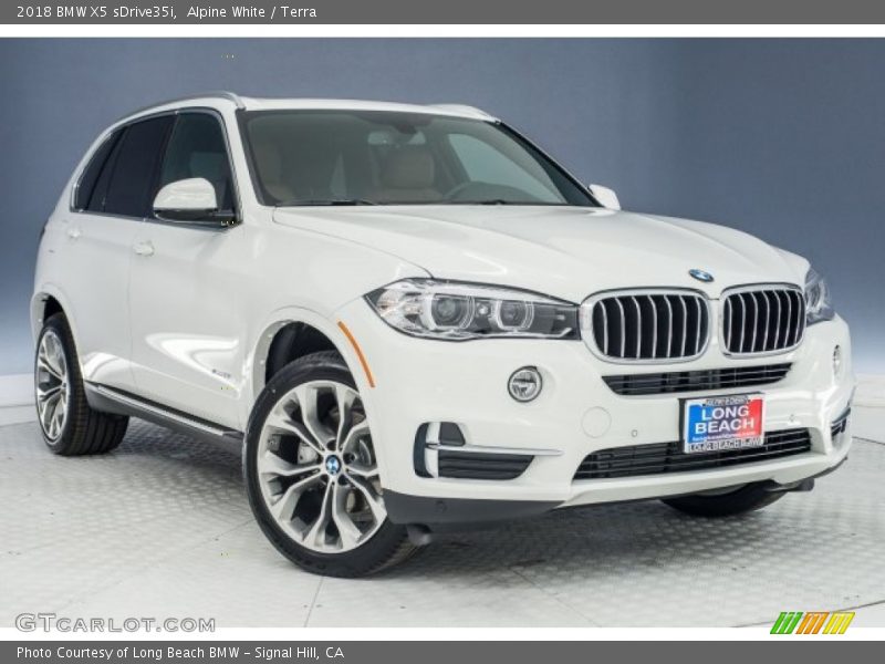 Alpine White / Terra 2018 BMW X5 sDrive35i