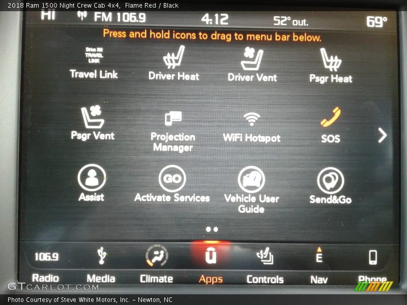 Flame Red / Black 2018 Ram 1500 Night Crew Cab 4x4