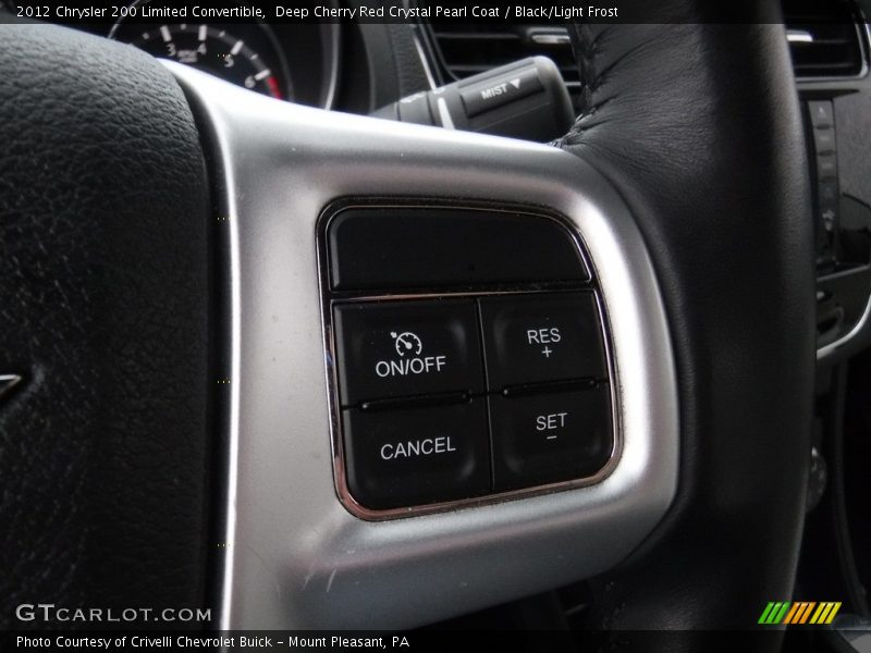 Deep Cherry Red Crystal Pearl Coat / Black/Light Frost 2012 Chrysler 200 Limited Convertible