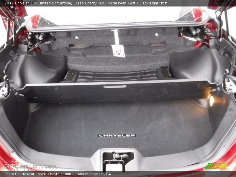 Deep Cherry Red Crystal Pearl Coat / Black/Light Frost 2012 Chrysler 200 Limited Convertible