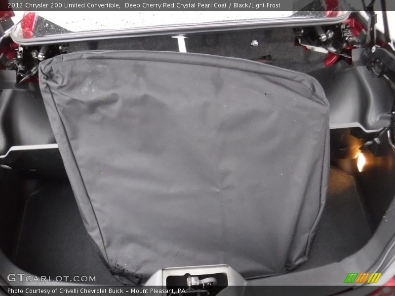 Deep Cherry Red Crystal Pearl Coat / Black/Light Frost 2012 Chrysler 200 Limited Convertible