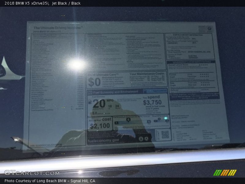 Jet Black / Black 2018 BMW X5 xDrive35i