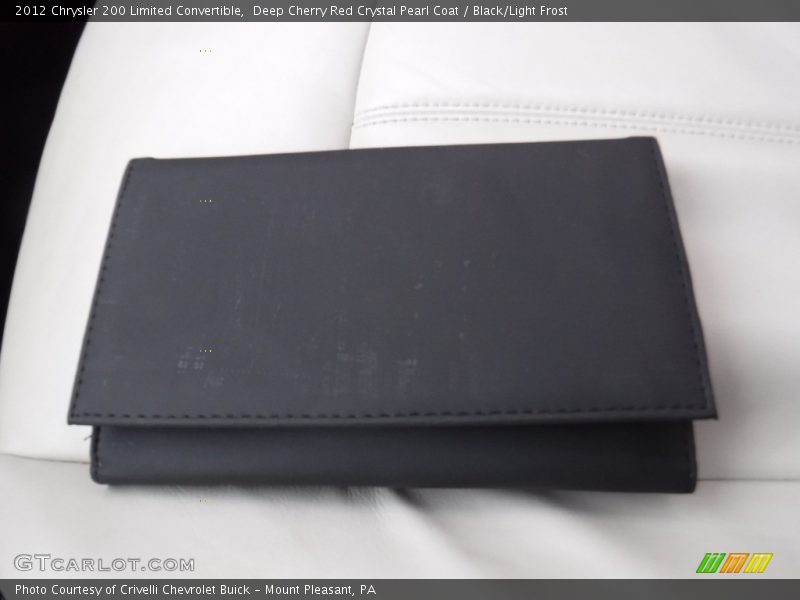 Deep Cherry Red Crystal Pearl Coat / Black/Light Frost 2012 Chrysler 200 Limited Convertible