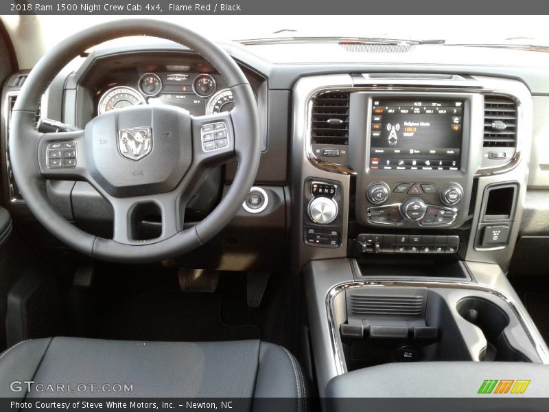 Flame Red / Black 2018 Ram 1500 Night Crew Cab 4x4