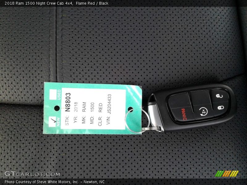 Flame Red / Black 2018 Ram 1500 Night Crew Cab 4x4