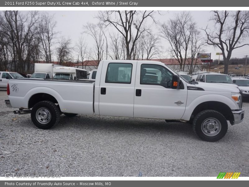 Oxford White / Steel Gray 2011 Ford F250 Super Duty XL Crew Cab 4x4
