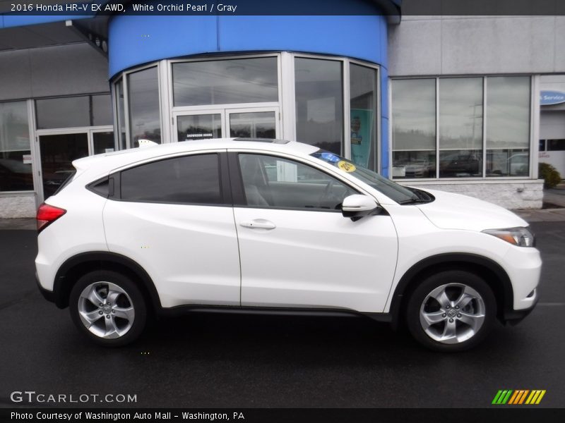 White Orchid Pearl / Gray 2016 Honda HR-V EX AWD