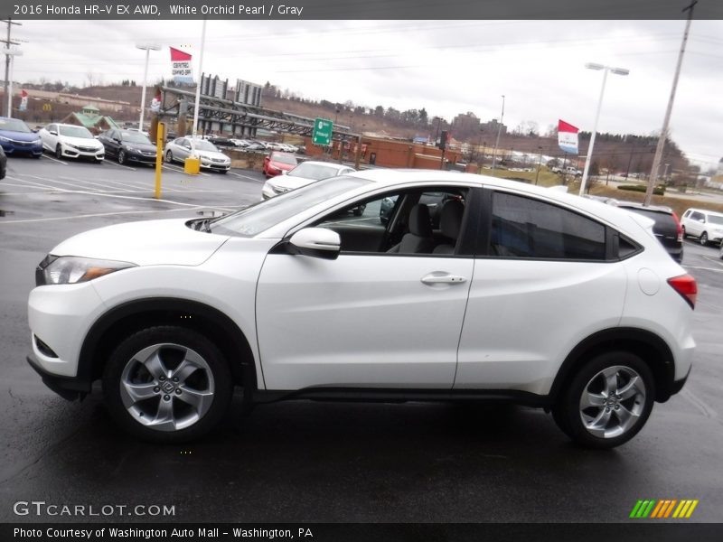 White Orchid Pearl / Gray 2016 Honda HR-V EX AWD