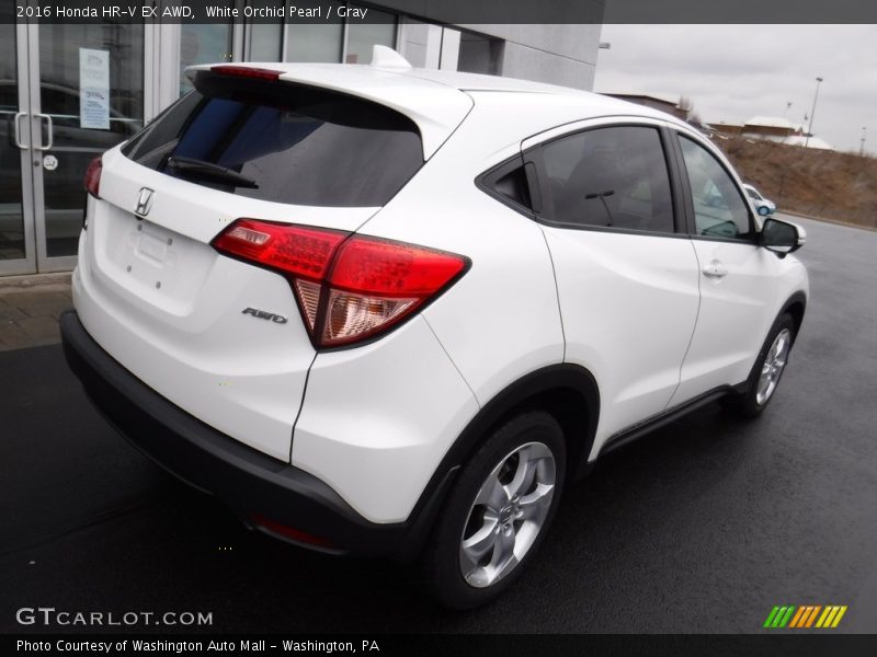 White Orchid Pearl / Gray 2016 Honda HR-V EX AWD